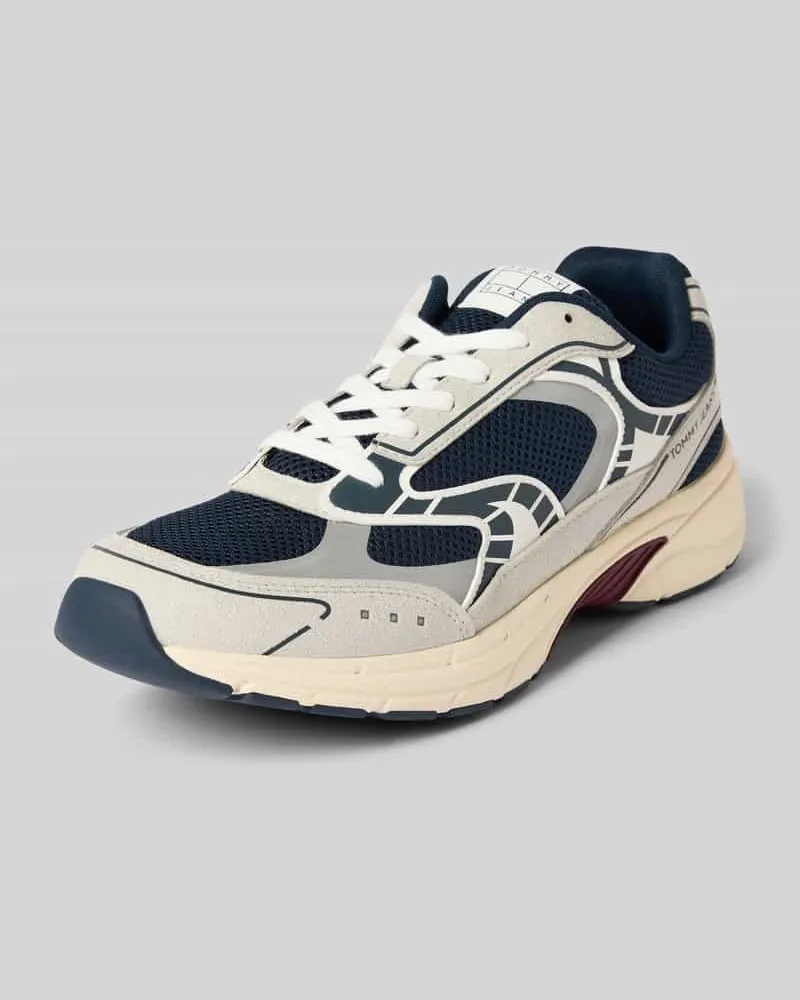 Tommy Hilfiger Low Top Sneaker mit Strukturmix Dunkelblau