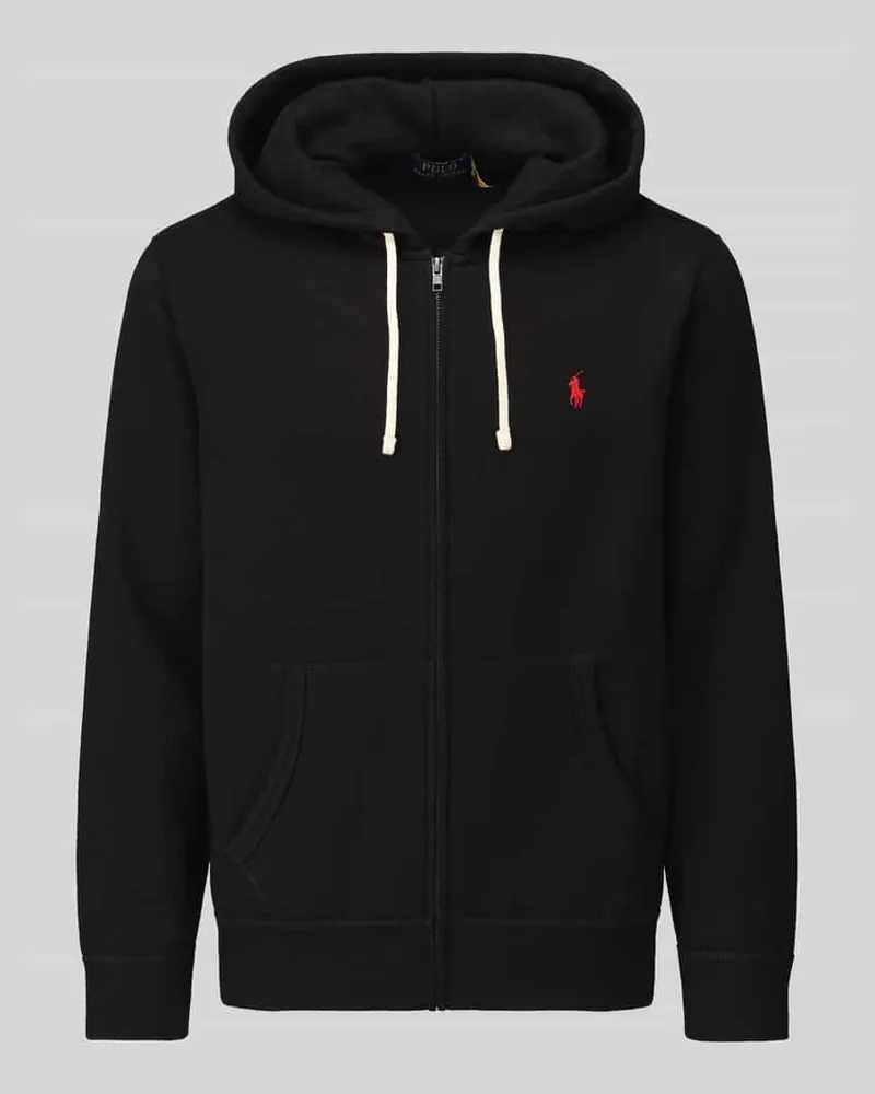 Ralph Lauren Sweatjacke mit Logo-Stickerei Black