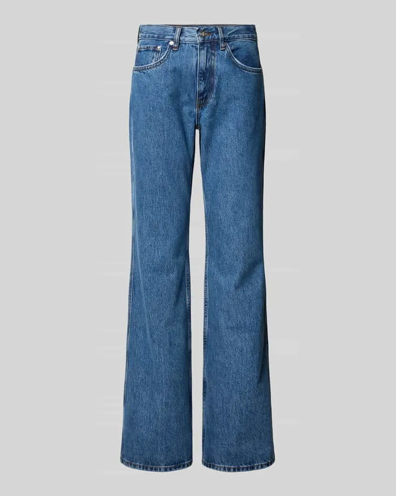 Anine Bing Flared Fit Jeans im 5-Pocket-Design Jeansblau