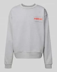 Marni Sweatshirt mit Label-Detail Kitt