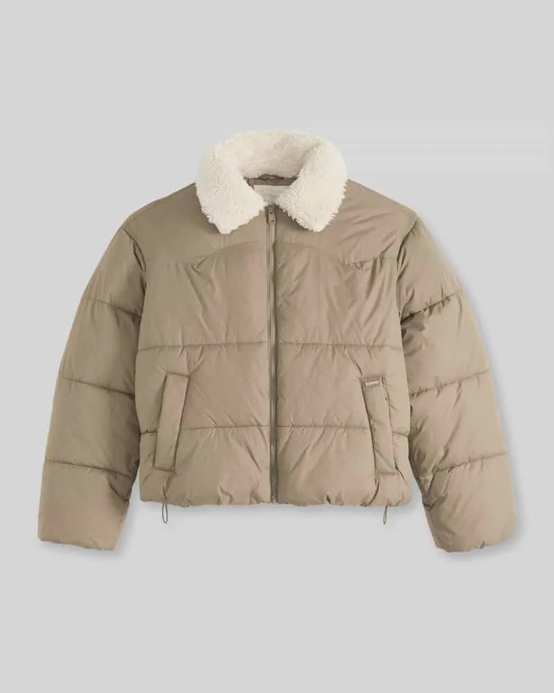 Levi's Pufferjacke mit Sherpa-Kragen PALMER Khaki