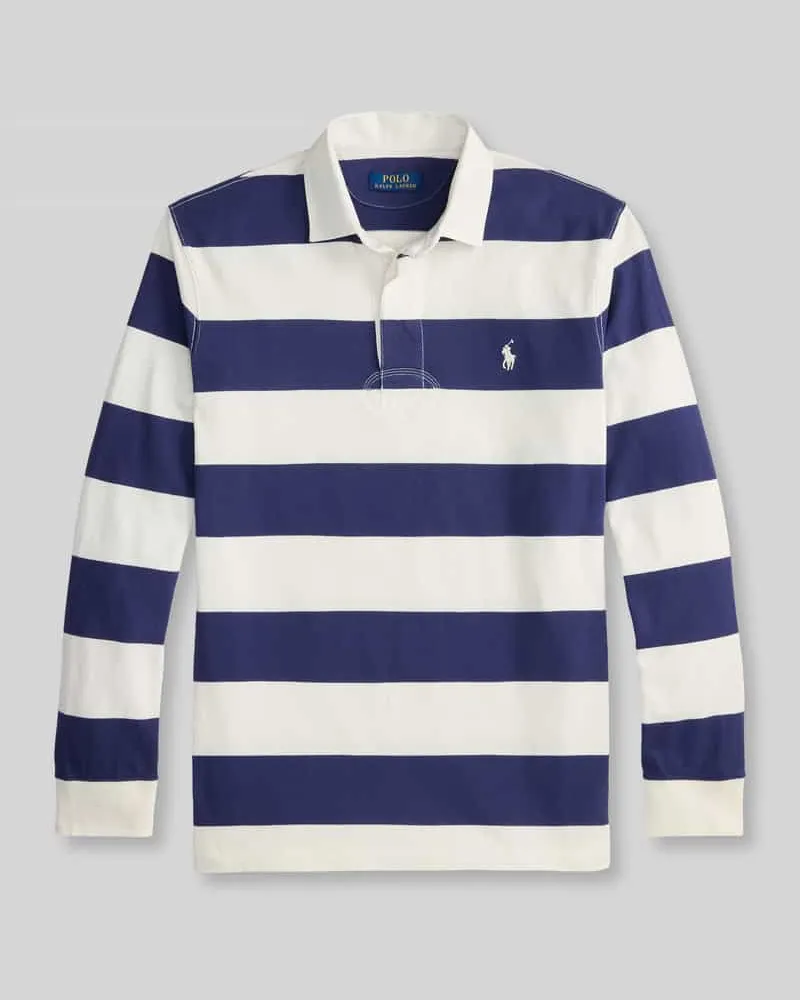 Ralph Lauren Sweatshirt mit Kontrastkragen Marine