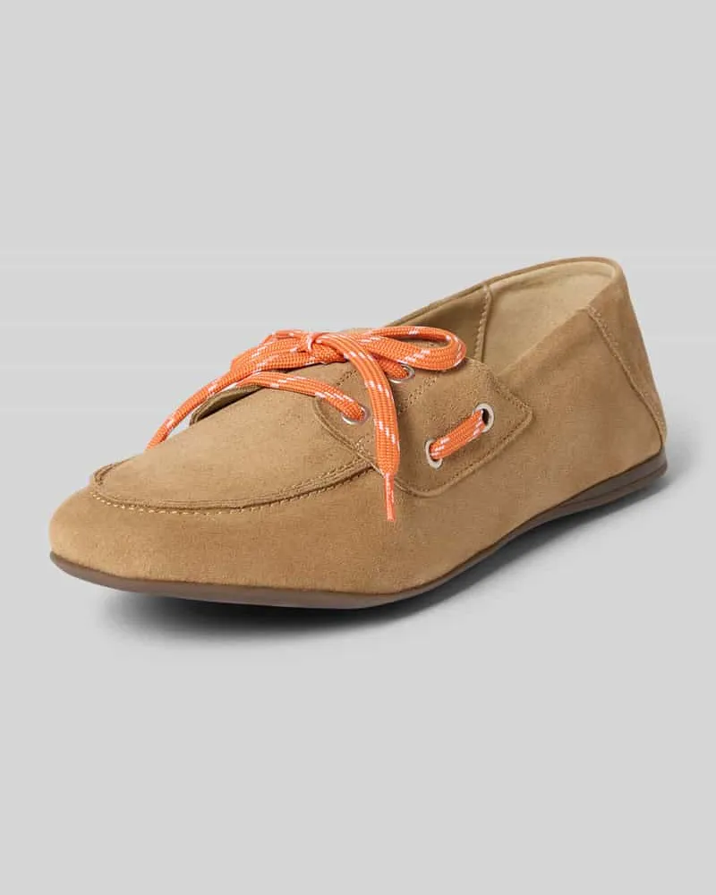 Marc O'Polo Schnürschuhe aus Veloursleder Modell 'SIANA 2B Sand