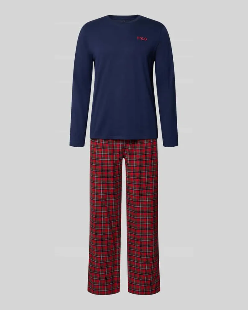Ralph Lauren PJ Set Flanell Giftbox Marine