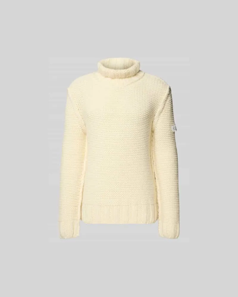 Maison Margiela Pullover aus reiner Schurwolle Beige