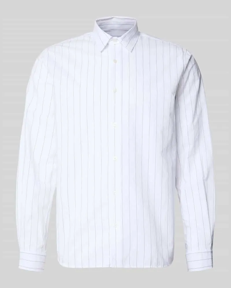 Samsøe & Samsøe Freizeithemd mit Knopfleiste Weiss