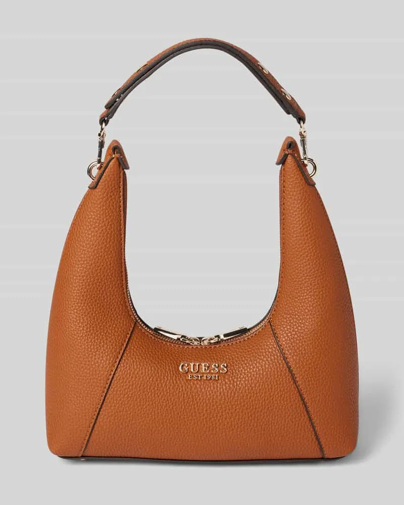 Guess Handtasche mit Label-Applikation Modell 'CALISTA Cognac