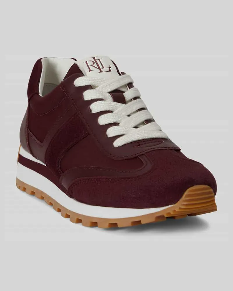 Ralph Lauren Sneaker aus echtem Rindsleder Modell 'DANI Bordeaux