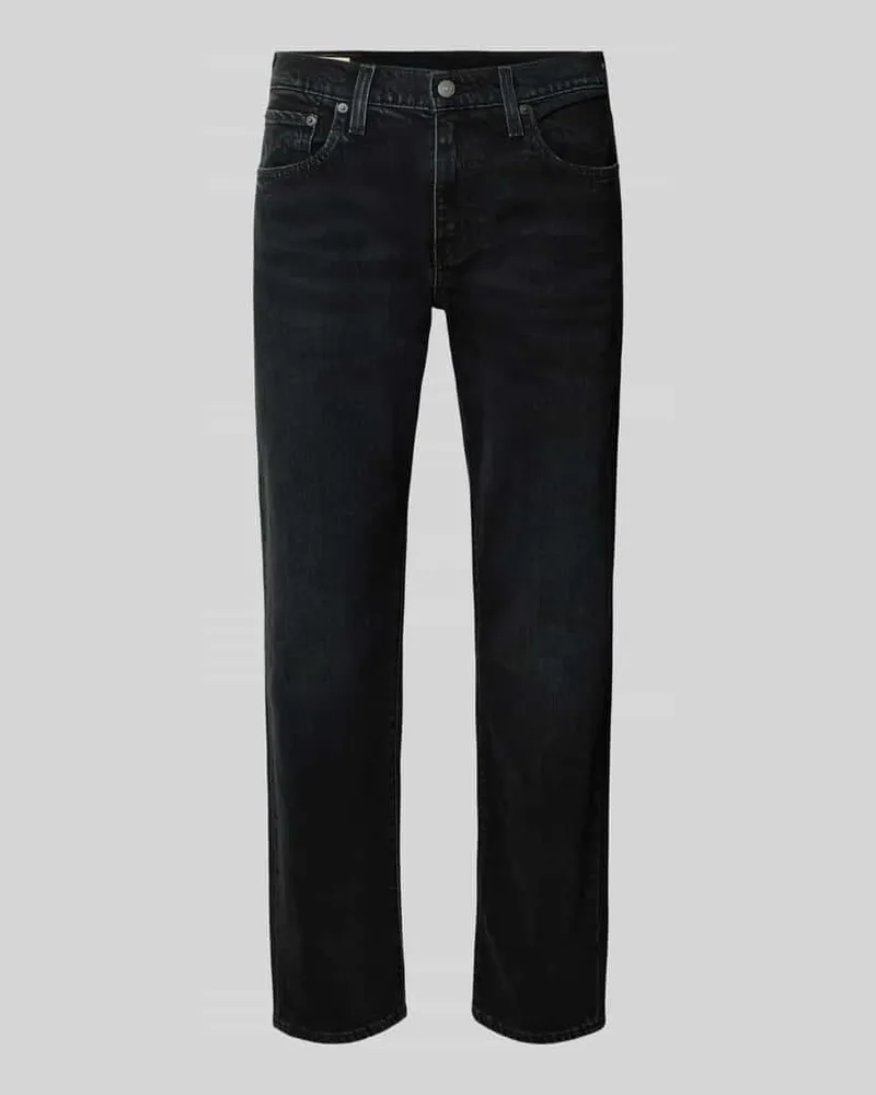Levi's Regular Fit Jeans mit Eingrifftaschen Modell '502 Dunkelgrau