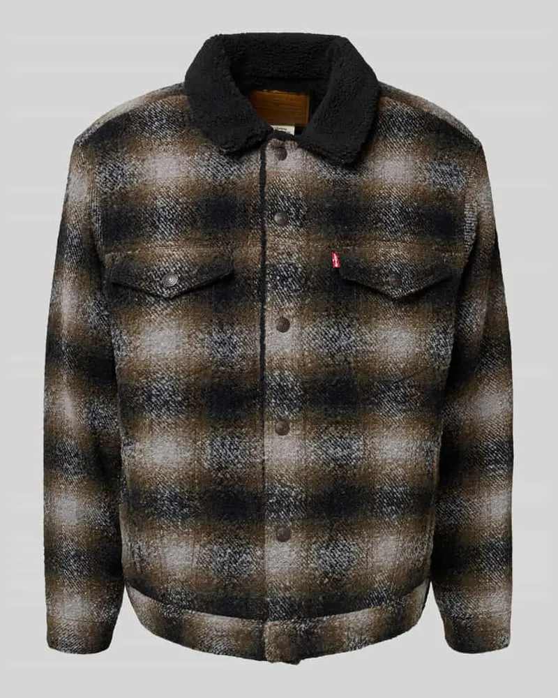 Levi's Hemdjacke mit Knopfleiste Modell 'James Mittelbraun