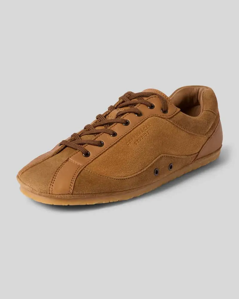 Copenhagen Sneaker aus Leder mit Label-Details Camel