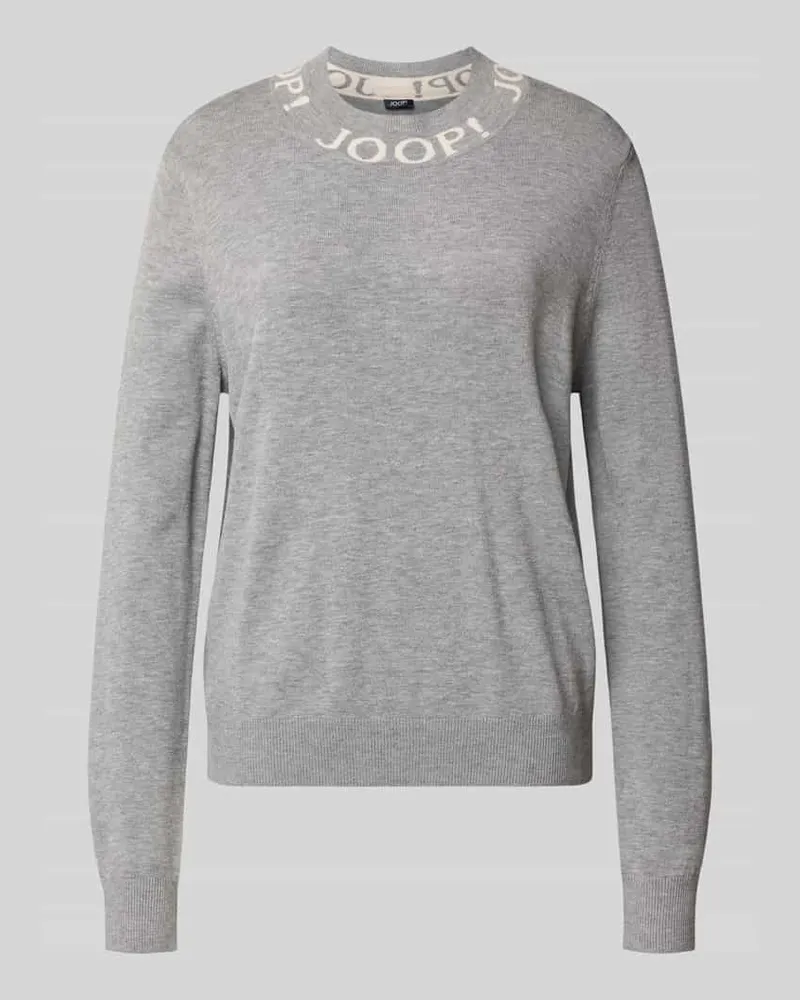 JOOP! Strickpullover aus Viskose-Mix Modell 'KENDI Mittelgrau