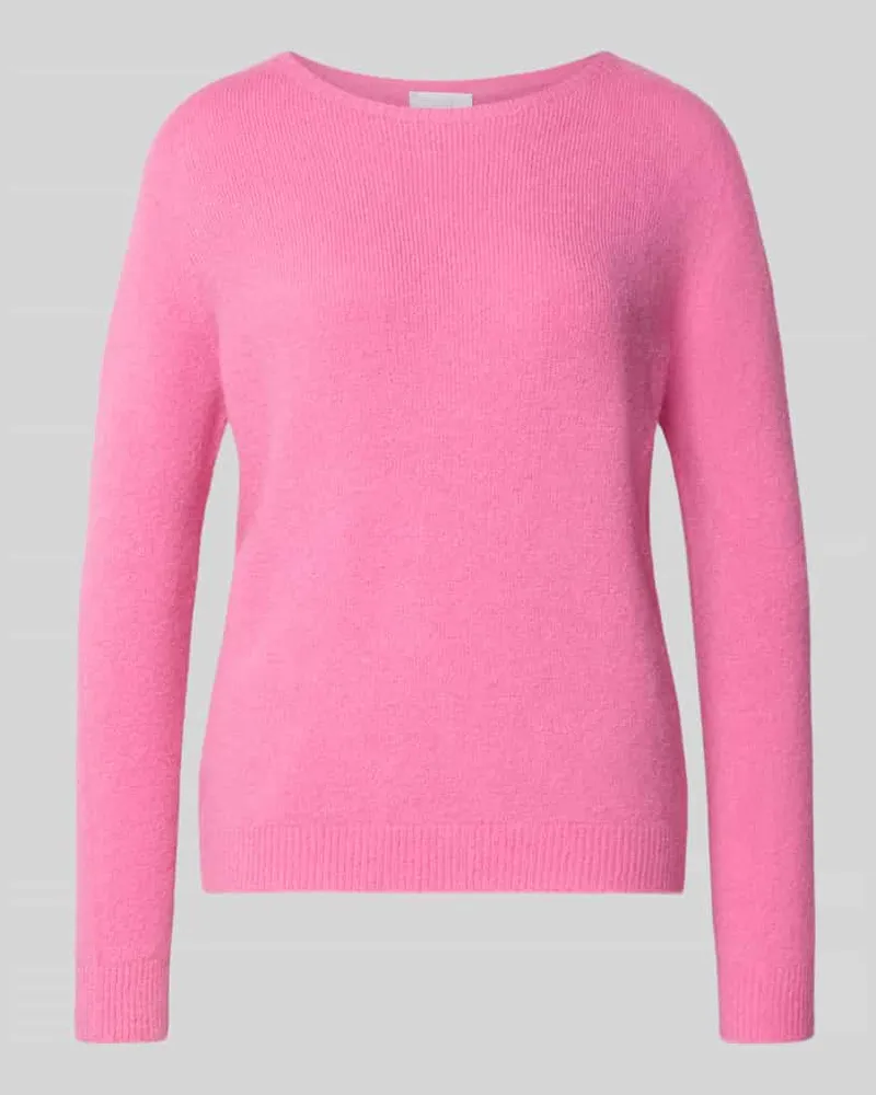 Rich&Royal Strickpullover mit gerippten Abschlüssen Pink