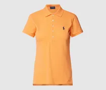 Slim Fit Poloshirt mit Label-Stitching Modell 'JULIE