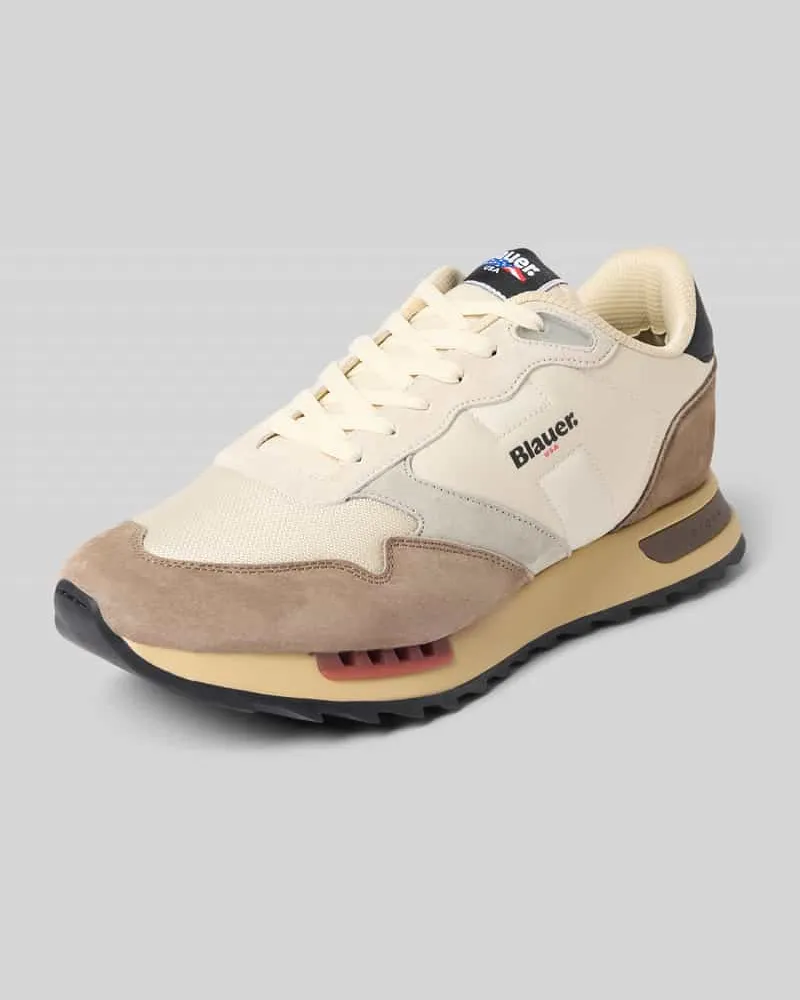 Blauer Sneaker mit Schnürverschluss Modell 'RYDER Weiss