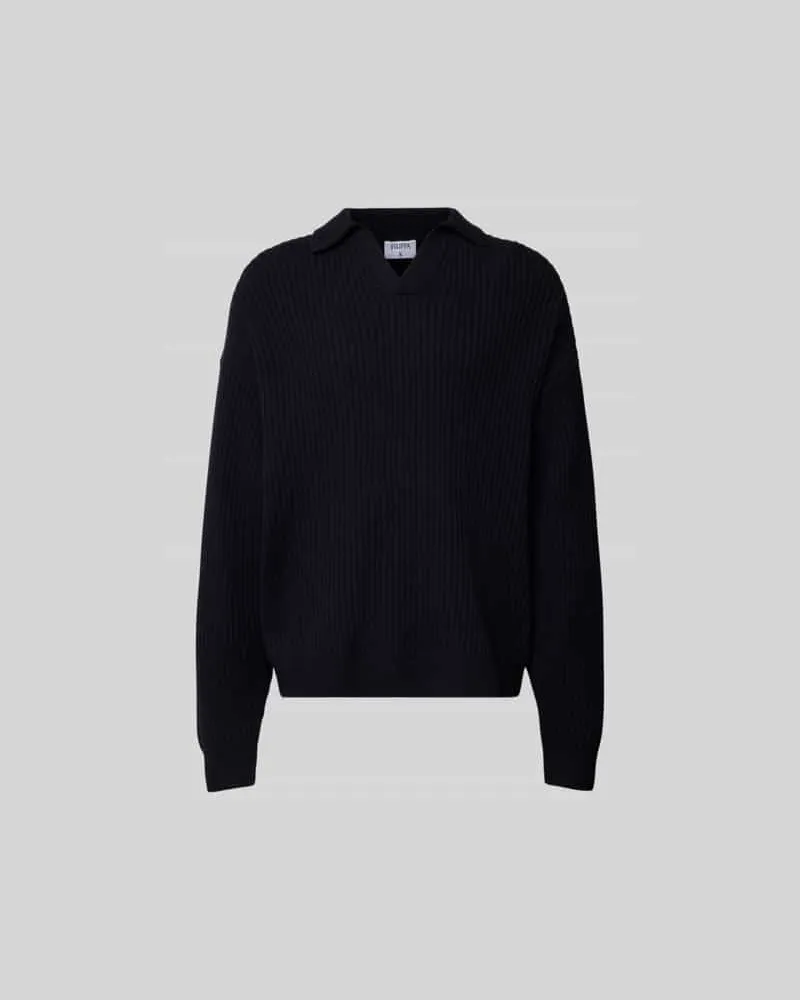 Filippa K Oversized Pullover in Strick-Optik Marine