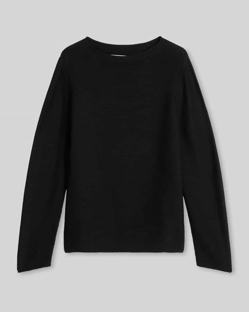 Marc O'Polo Regular Fit Pullover aus reiner Baumwolle Black