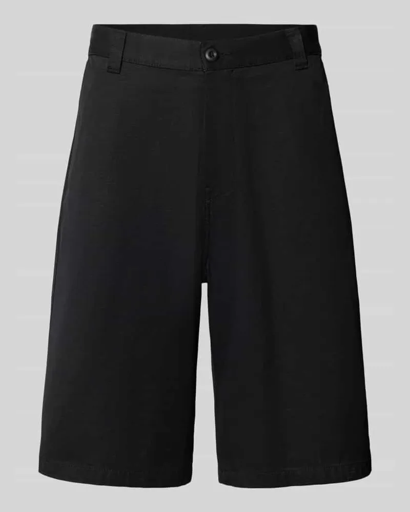 Carhartt WIP Bermudas mit Baumwoll-Anteil Modell 'Brader Black