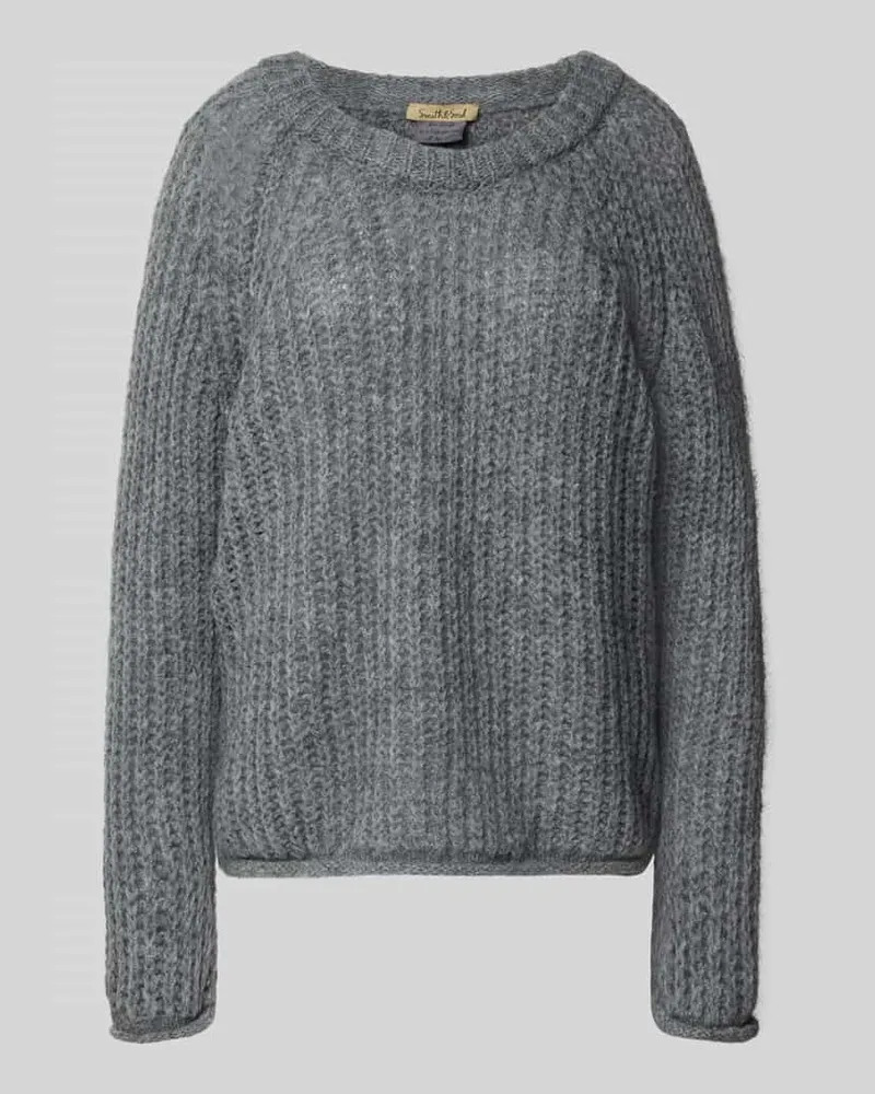Smith & Soul Strickpullover mit Rundhalsausschnitt und Rollsaum Dunkelgrau