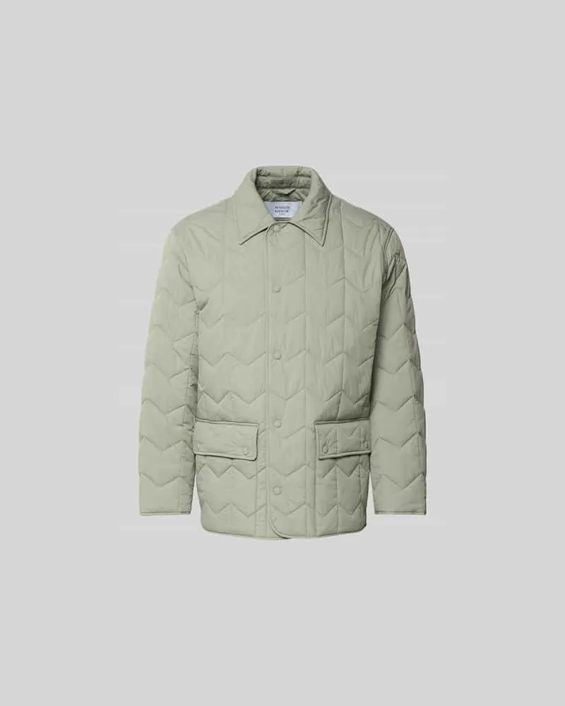 Kitsuné Regular Fit Jacke in Stepp-Optik Mittelgrau