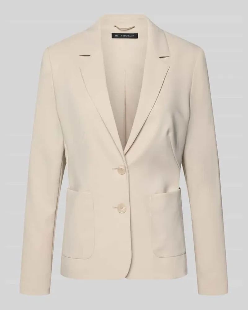 Betty Barclay Slim Fit Blazer mit Reverskragen Beige