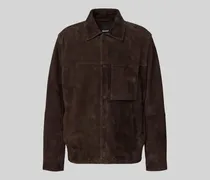 Regular Fit Lederjacke aus echtem Ziegenleder Modell 'C-MOLOT