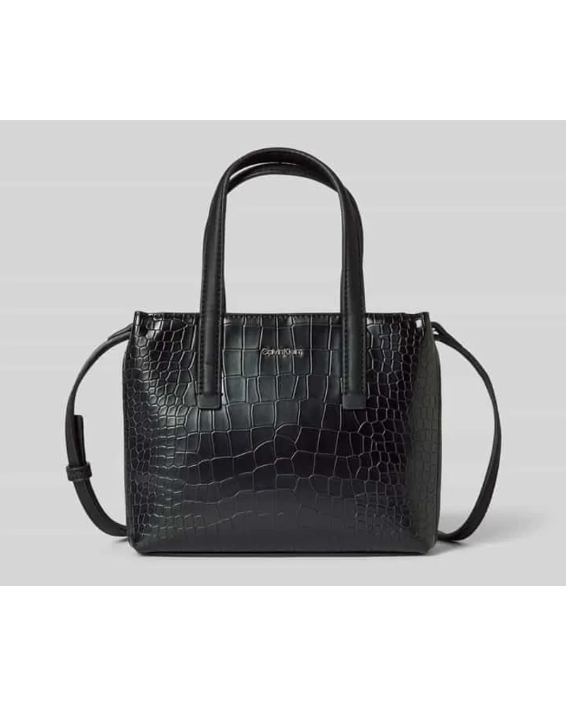 Calvin Klein Tote Bag mit Label-Applikation Modell 'CK MUST Black