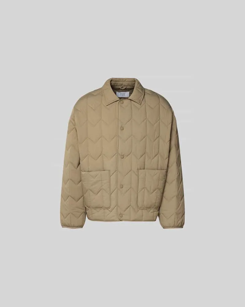 Kitsuné Blouson mit Druckknopfleiste Taupe