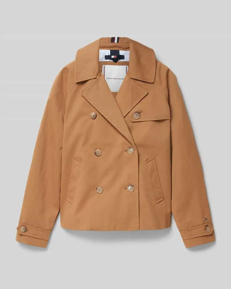 Tommy Hilfiger Jacke mit Reverskragen Camel