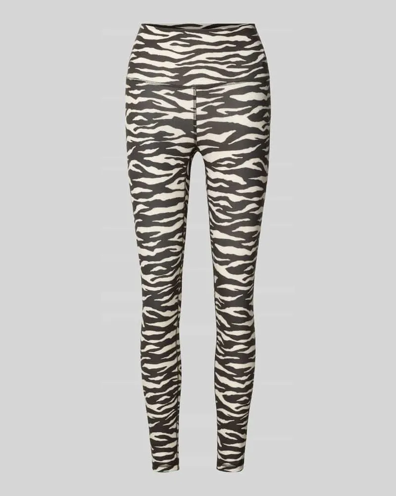 Juvia High Waist Leggings mit Denim-Optik Black