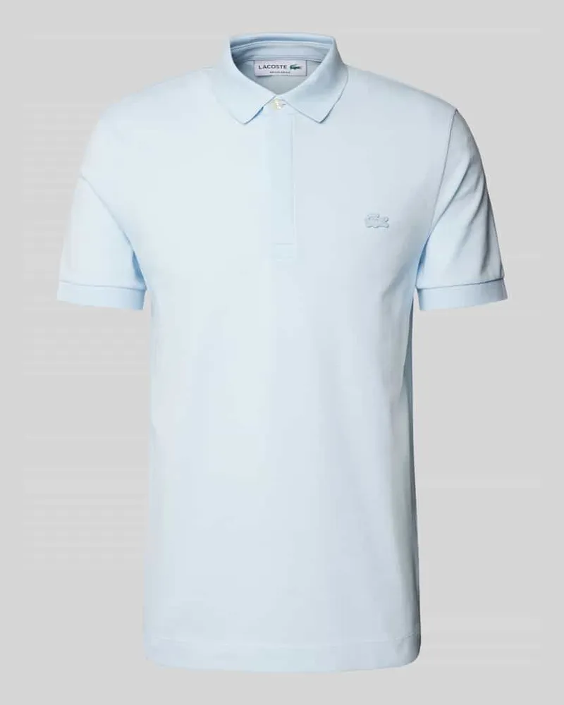 Lacoste Regular Fit Poloshirt mit Label-Badge Modell 'CORE Hellblau