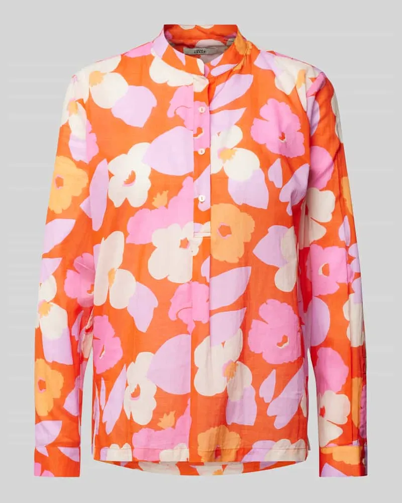 0039 Italy Regular Fit Bluse mit Stehkragen Modell 'JANICE Pink