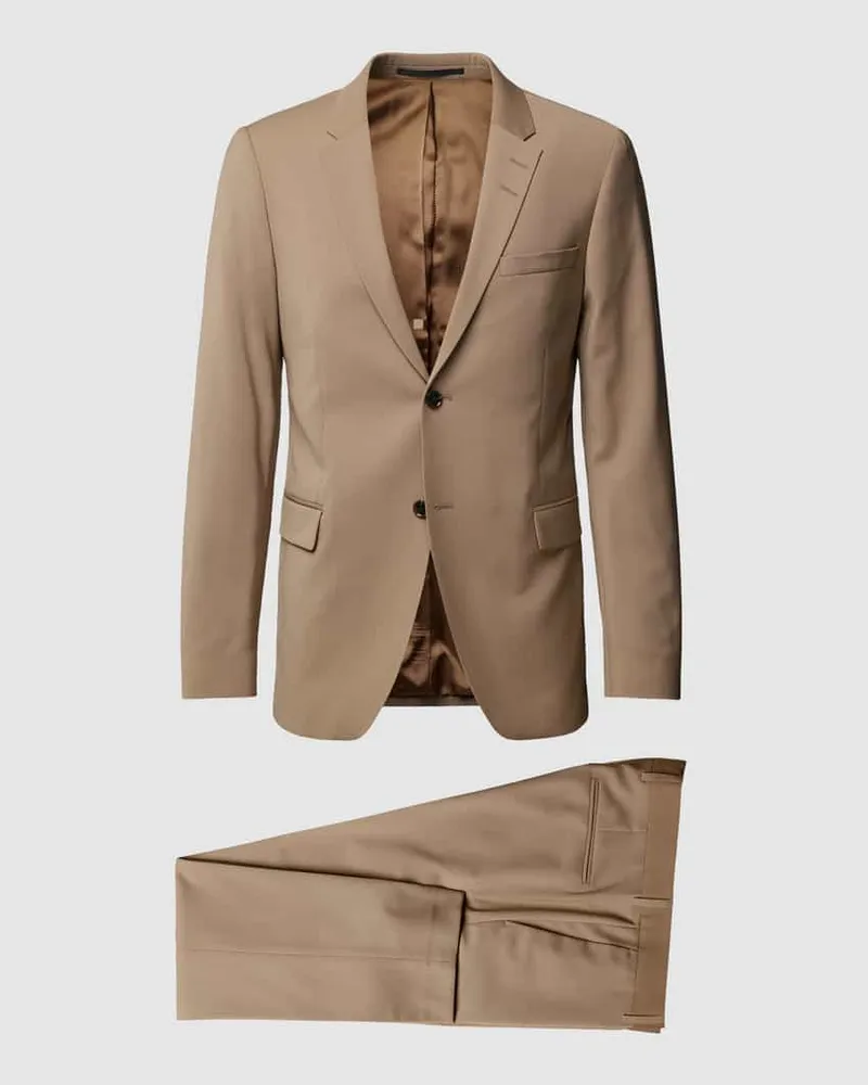Tiger of Sweden Anzug mit Reverskragen Beige