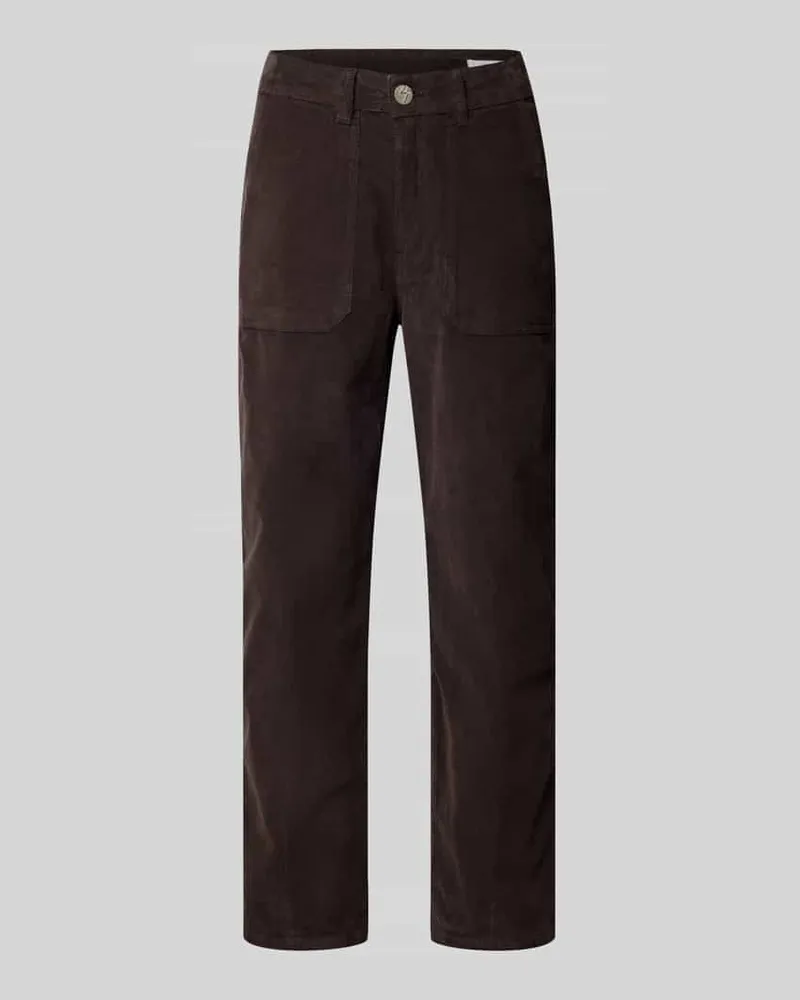 OPUS Cordhose mit Gesäßtaschen Modell 'Lissie Schoko