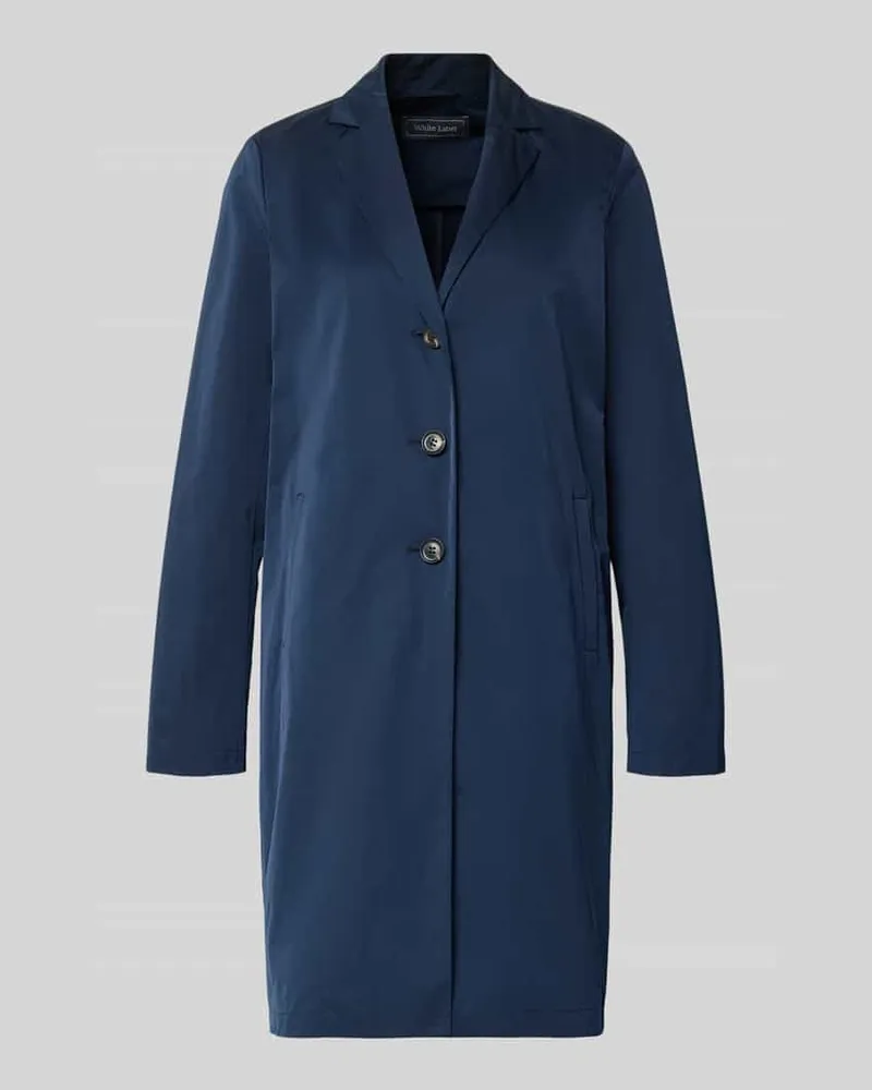 White Label Relaxed Fit Mantel mit Reverskragen Dunkelblau