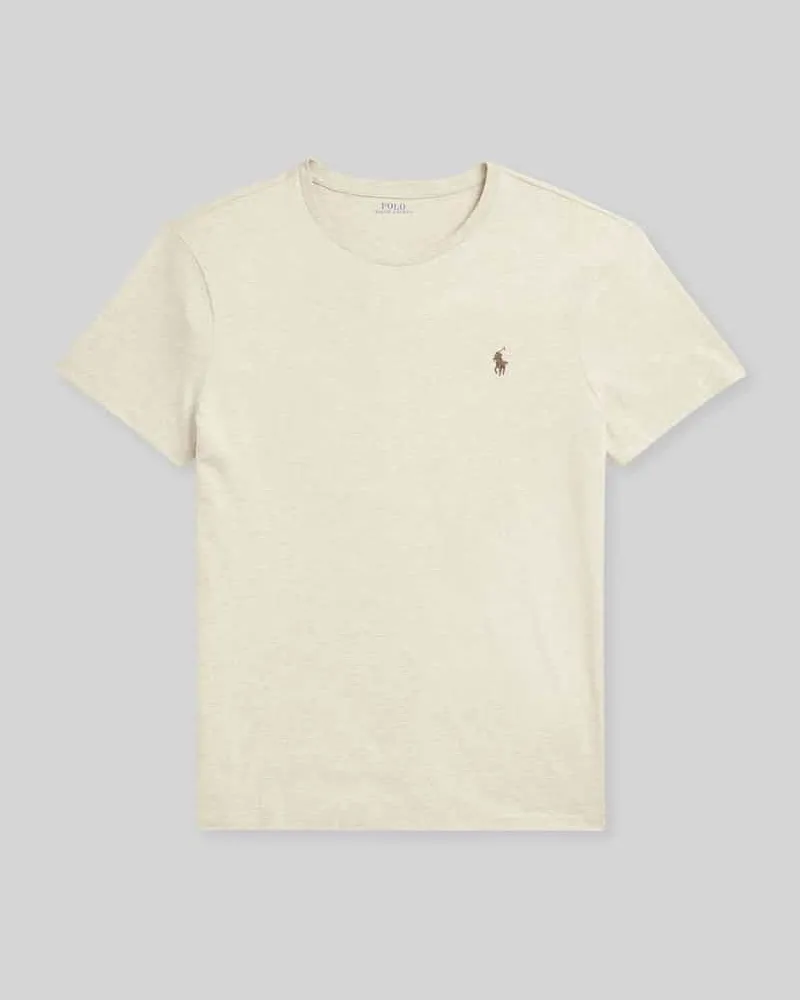 Ralph Lauren Regular Fit T-Shirt aus reiner Baumwolle Beige