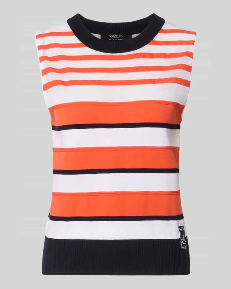 Marc Cain Pullunder aus Lyocell-Mix im Allover-Look Koralle