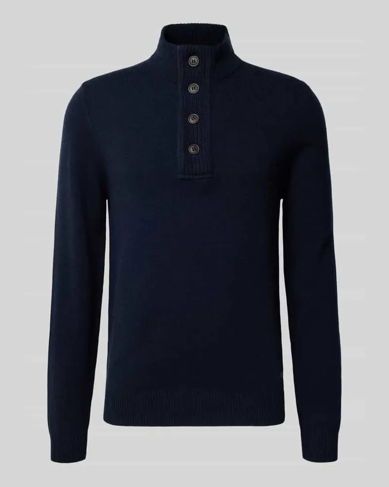 Barbour Regular Fit Troyer aus reiner Wolle Marine