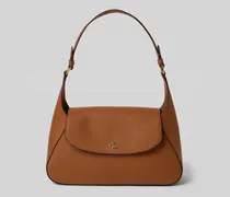 Lederhandtasche mit Label-Applikation Modell 'SCHYLAR