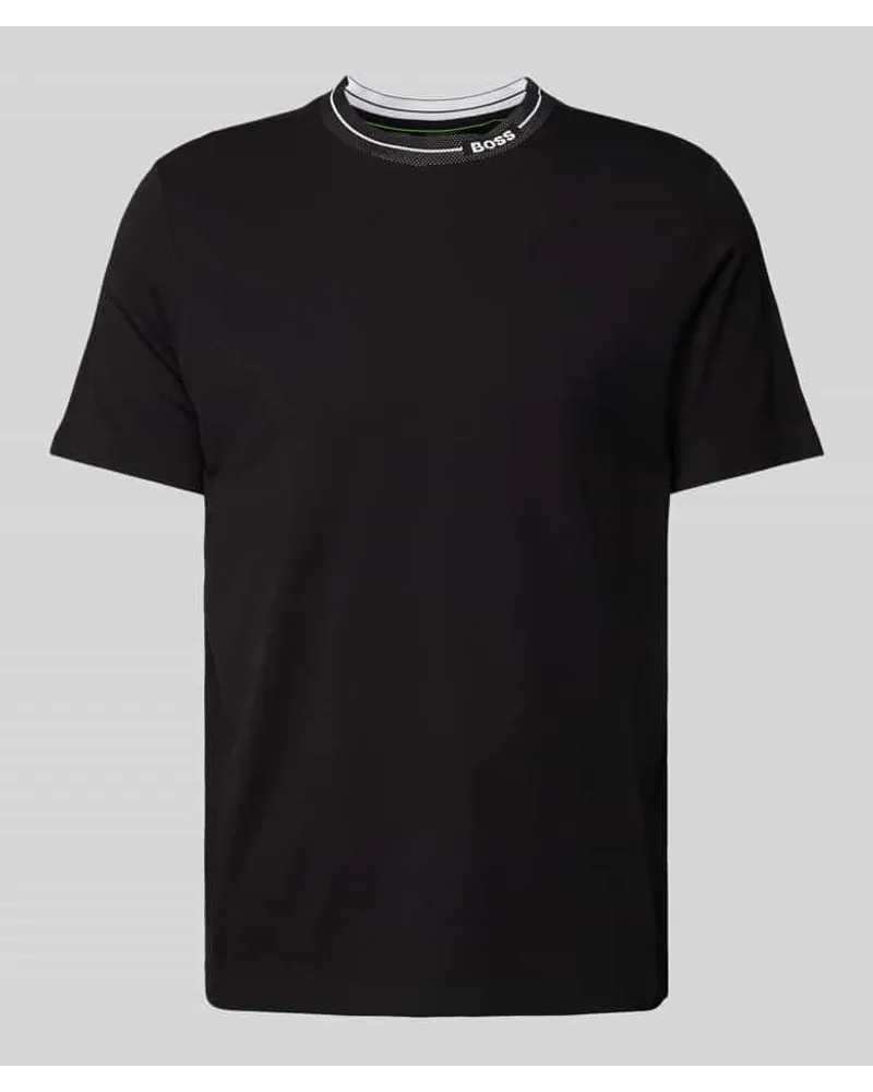 HUGO BOSS T-Shirt mit Label-Detail Black