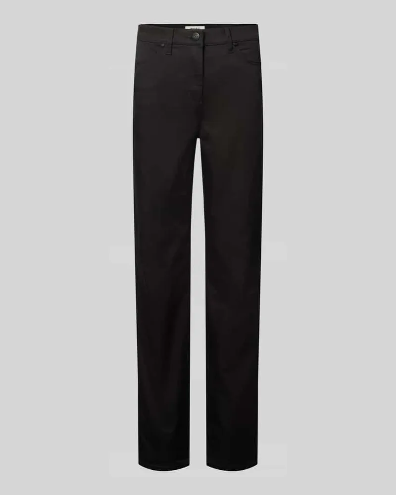TONI Regular Fit Gerade Hose aus Baumwoll-Mix Modell 'BE LOVED Black