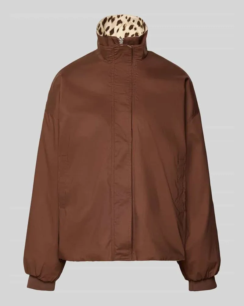 OH APRIL Wendejacke aus reiner Baumwolle Modell 'Amine Dunkelbraun