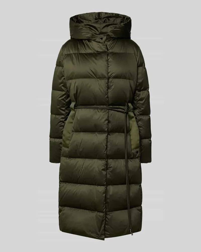 Marc Cain Steppmantel mit Bindegürtel Khaki