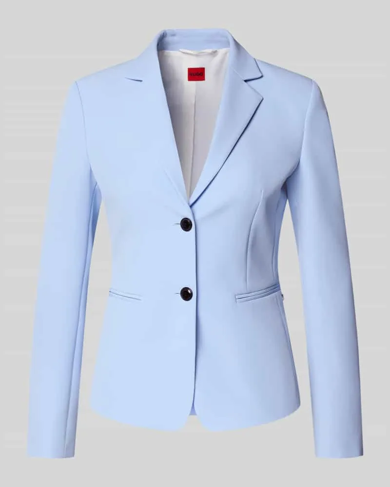 HUGO BOSS Regular Fit Kurzblazer Hellblau