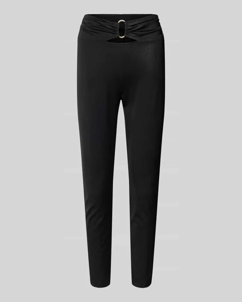 Liu Jo Slim Fit Leggins mit Raffungen Black