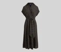 Tailliertes Wickelkleid aus Chiffon