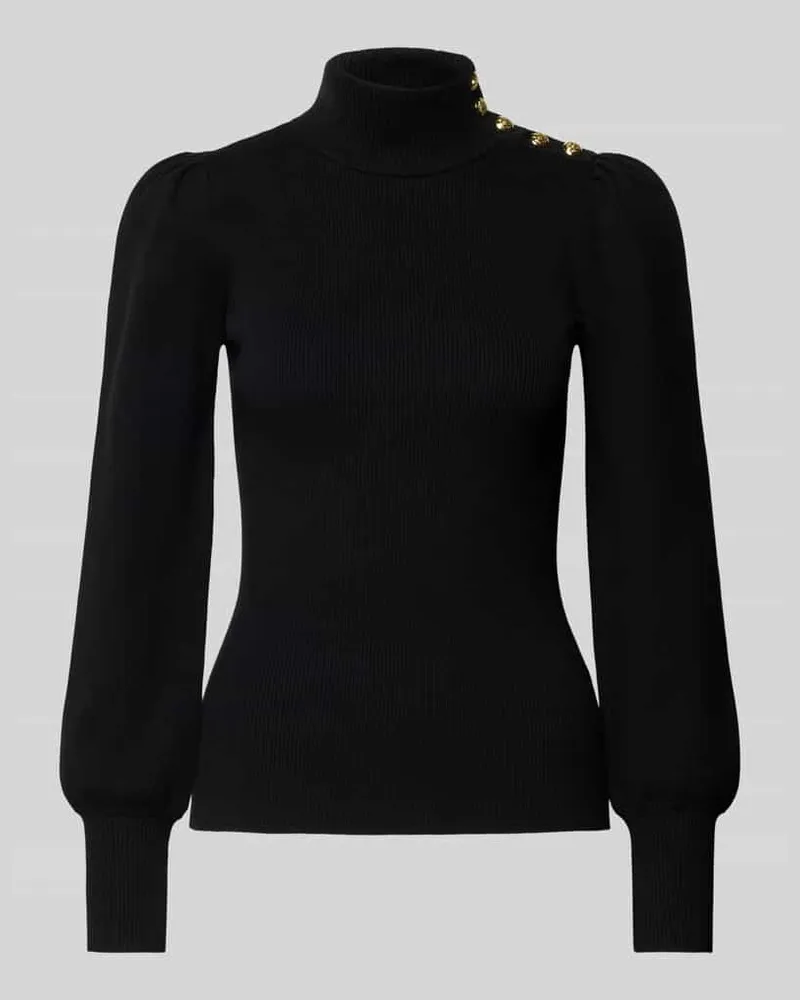 Ralph Lauren Longsleeve mit Stehkragen Modell 'DWORINA Black