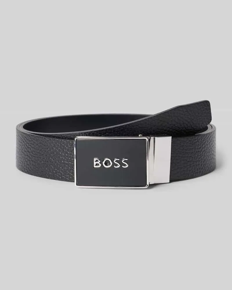 HUGO BOSS Gürtel aus echtem Leder Modell 'Icon Black