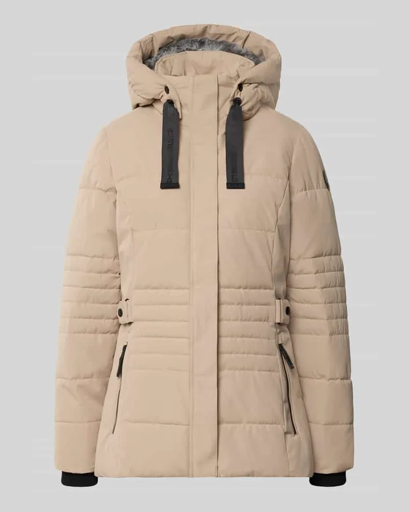 G.I.G.A. DX Jacke mit Kapuze und Label-Patch Ecru