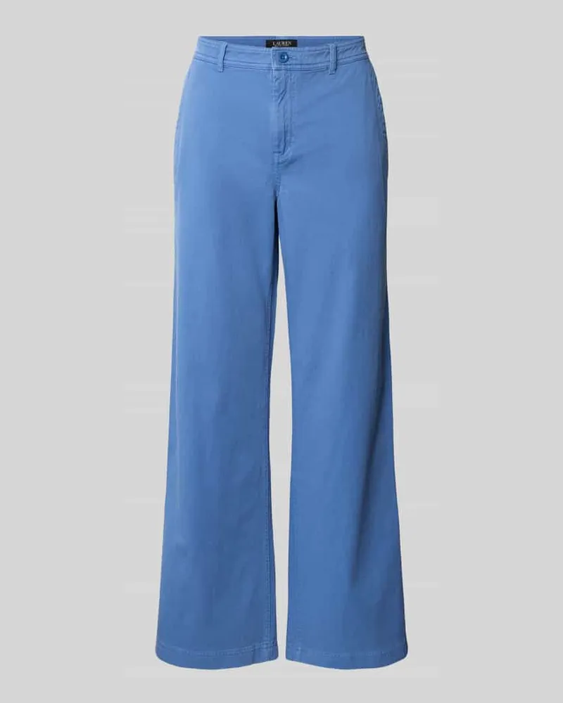 Ralph Lauren Loose Fit Hose mit französischen Eingrifftaschen Bleu